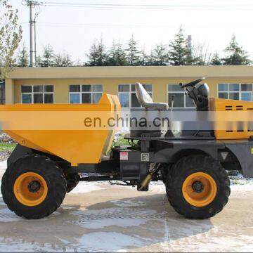 3ton 4wd tracked dumper with hydraulic dumping bucket