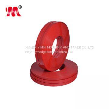 2019 new style furniture parts red color 2mm thickness pvc edge banding for Office desk