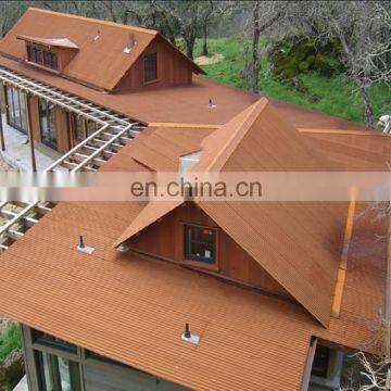 Exterior corrugated corten siding & roofing sheet price