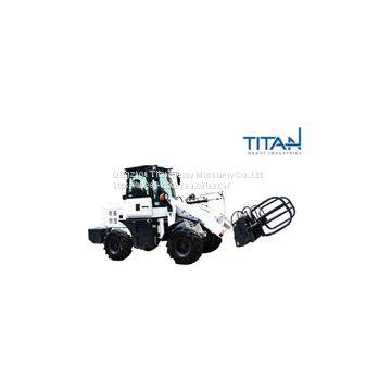 China Farm Articulated 1.2ton Wheels TL12 Mini Wheel Loader For Sale photo-3