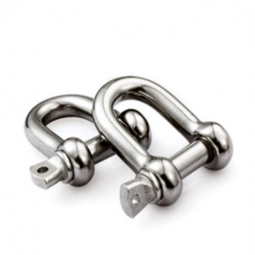 Nickel White Shackle Screw Bolt Type Shackle