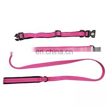 2020 new fashion adjustable simple design dog leash and collar set