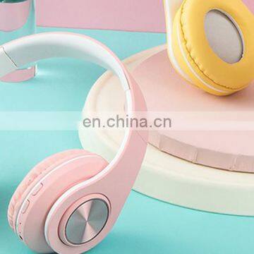 Earplug Wireless Headset Bluetooth Headset Fashion Color Design High Quality Bluetooth V5.0 Wireless Card Sports Folding Headset