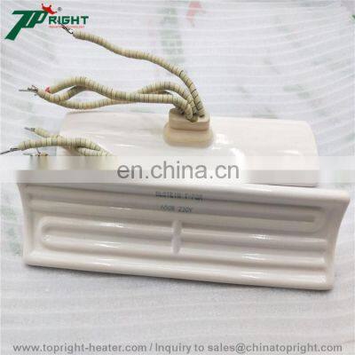 245*60mm Electric Heating Element Ceramic Heaters Plate With TC
