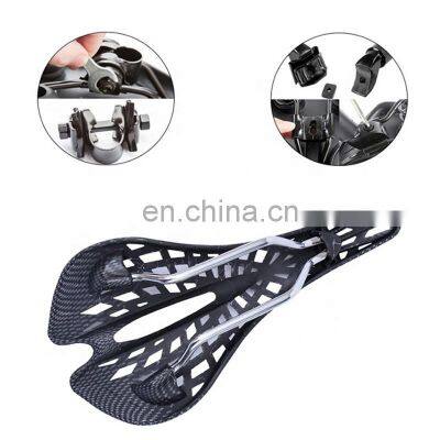 Carbon Fiber Black Road Bike Comfortable Bicycle Rear Seat