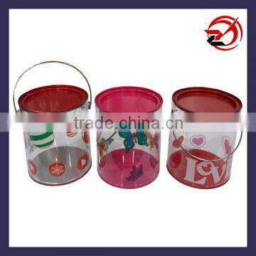 clear bucket container for packaging