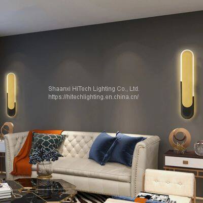 Led Wall Lights Minimalist Gold Indoor Lighting For Living Room Bedroom Bedside Home Decorative photo-5