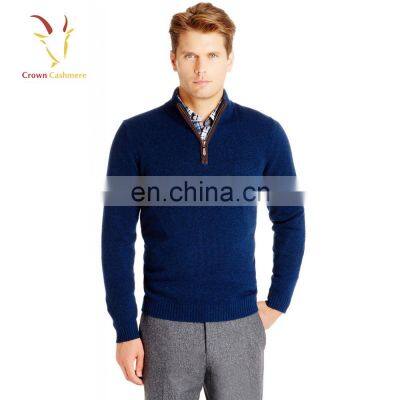 Men half zipper cashmere pullover OEM service