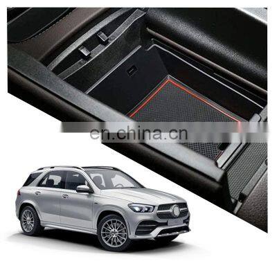 Interior Accessories Parts Silicone Armrest Rest Storage Box Center Control Console Organizer Tray For Benz GLE 2020