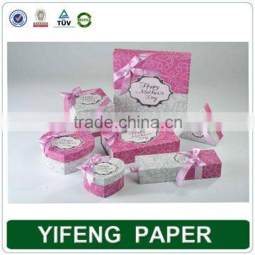 Alibaba China ribbon bowknot decorative wedding gift box,paper gift box