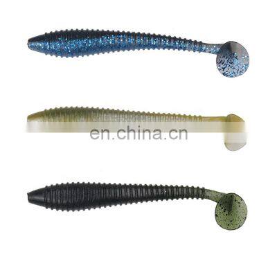 13cm 12g screw thread T Tail worm lures fishing soft lure shad bait soft plastic lure