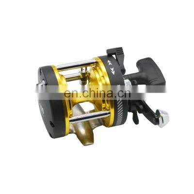 Wholesale CT100 Aluminum Baitcasting Reel 3:8:1 Gear Ratio3 Ball Bearing Pure Metal Casting Reel Drum Wheel Boat Sea Fishing