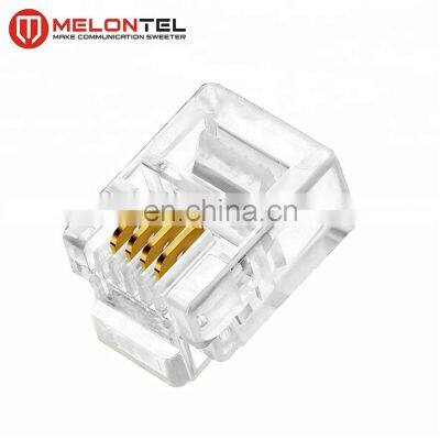 MT-5051 High Quality RJ11 6P4C Telephone Plug With Gold Plated