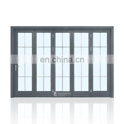 Partition Invisible Folding Slide Door System Outdoor Bi Folding Door For Patio Door