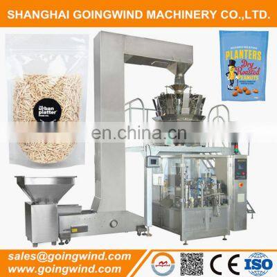 Automatic zip bag packaging machine auto granule zipper lock pouch weighing filling packing machinery cheap price for sale