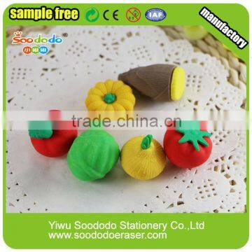 eco friendly stationery set hot sell food erasers