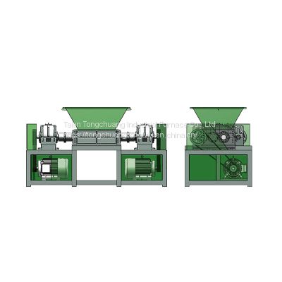 Manufacturer\'s direct supply of double shaft shredder， shredder for can scrap aluminum