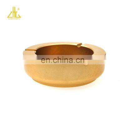 ZHONGLIAN Aluminum Golden Ashtray Aluminum Profiles Oem CNC Products