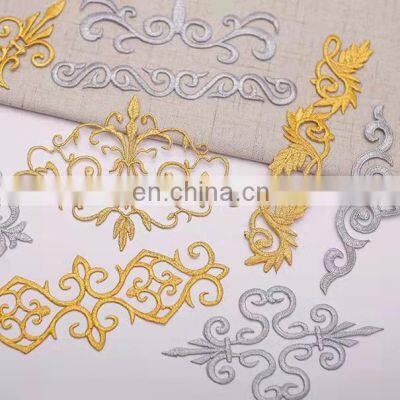 Gold and silver embroidery subsidy patch clothing decoration