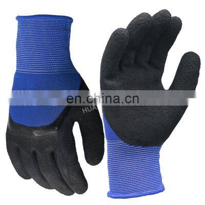 Polyester Liner 3/4 Latex Dipping Gloves Working Gloves Manufacturer Latex Foam Gloves