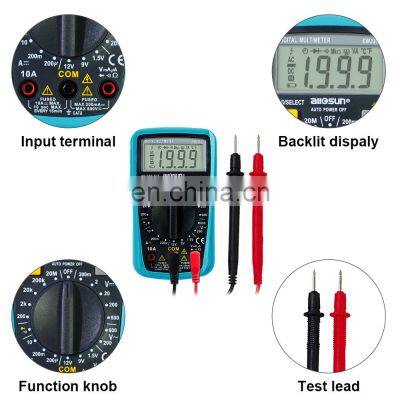 Allosun EM3301 Mini Digital Multi Meter 3 1/2 1999 AC/DC Ammeter Voltmeter Ohm Portable Meter Voltage Meter photo-3