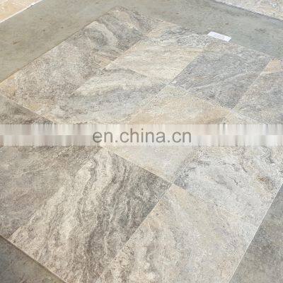 Luxury New Design Model Standard Quality Turkish Silver Travertine Tile Filled&Honed From Turkey CEM-FH-06 photo-3