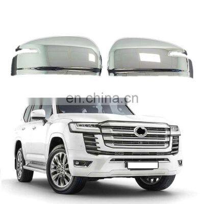 MAICTOP ABS Chrome Car Door RearView Side Mirror Cover For Land Cruiser 300 LC300 2021 2022