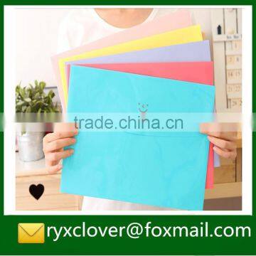 A4 envelope colorful magic tape file bag with customized logo