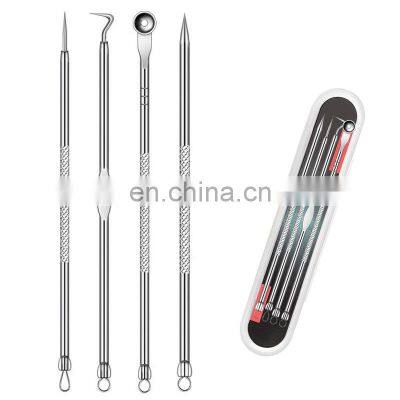 Stainless Pimple Pin Tool Blackhead Acne Removal Needles Sets Black Spots Pore Cleaner