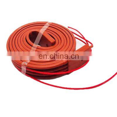 220V HVAC 15mm Width 430/450/480/530/550mm Band Heater Silicon Heater for Compressor Silicone Rubber Heaters