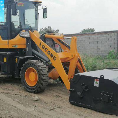 China Skid Steer Attachments Pick up Broom Bucket Sweeper for Bobcat Skid Steer Loader photo-3