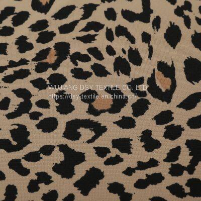 Color Printed Double Polyester Spandex Fabric photo-3