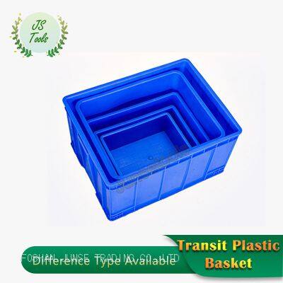 Plastic Basket Turnover Basket Large Square Factory Plastic Frame Turnover Box Express photo-2