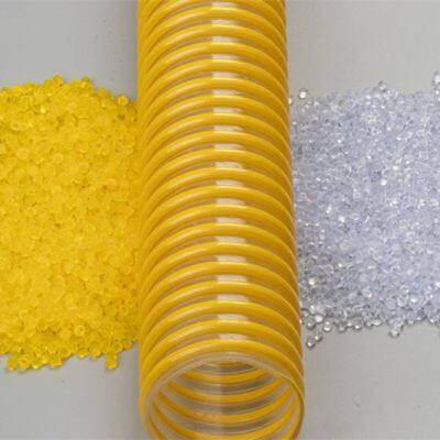 Plastic Corrugated Conduit Orange Plastic Pipe Electric Tube Flexible PVC Compound Pellets