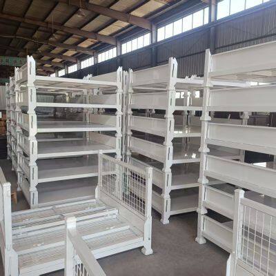 Foldable Turnover Box Heavy Metal Storage Box Scrap Box Transport Iron Box Stackable Turnover Box photo-5