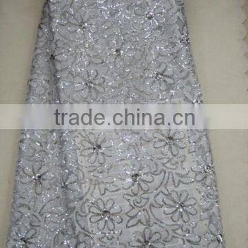 hot selling african french lace/net lace with sequnce J397-5