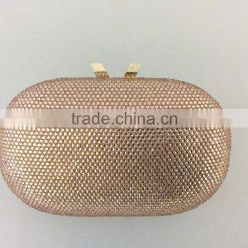 clutch bag made of hotfix crystal/rhinestone,cosmetic bag