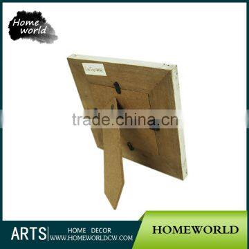 4*4 Shabby Chic White Glass Wood Funny Photo Frame photo-2