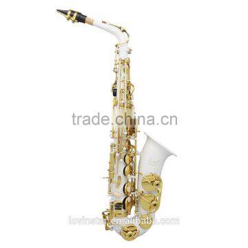 New arrival white mini alto electric saxophone