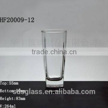 Straight glass cup