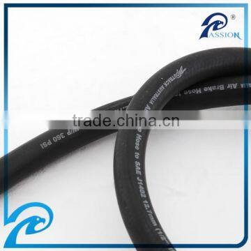 Fiber Braided Flexible Rubber Air Brake Pipe Assembly with SAE J1402 standard