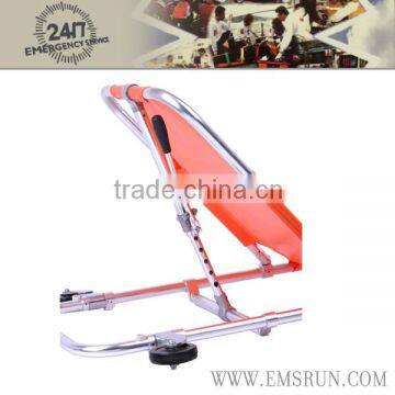 Ambulance Folding Stretcher With Dual Wheels Adjustable Back Angle photo-2