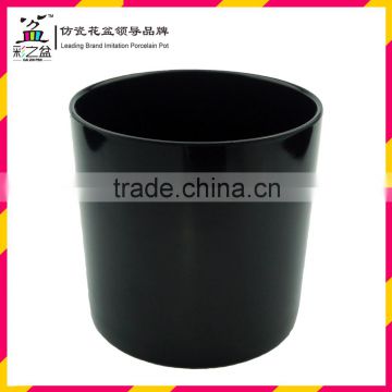 classical design plastic flower pot Straight barrel round melamine flower pot 1424