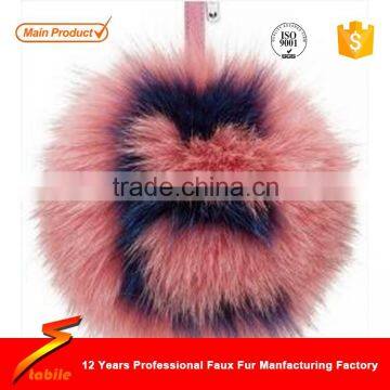 STABILE High quaility fluffy ball keychain pom pom with key chain