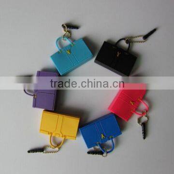 New Design Lady Bags Dust Plugs for Mobile Phones