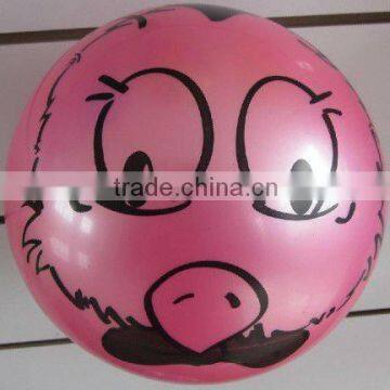 smile face inflatable Toy ball