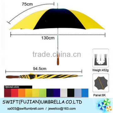 customised windproof golf umbrella wholesale China umbrella manufactory