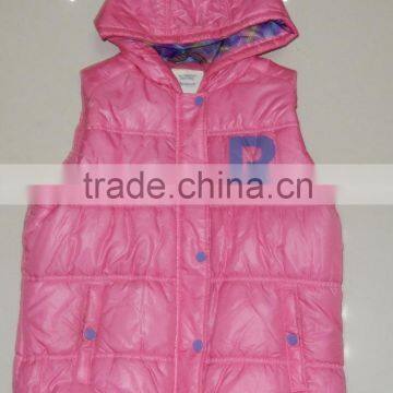 varsity winter 100% polyester down vest for ladies