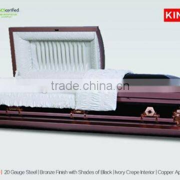 metal caskets funeral KM2059 metal equipment casket metal casket