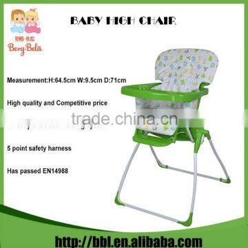 Manufacturer High Quality EN14988 Certificate Simple Design Comfortable Safety Small Baby High Chair
